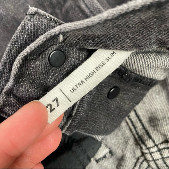 PacSun Black Ultra High Rise Slim Denim Jeans - Picture 5 of 7